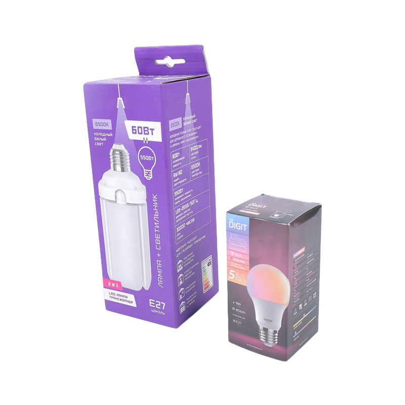 Hängende Verpackungsbox für LED-Lampen mit 4-Farben-Offsetdruck